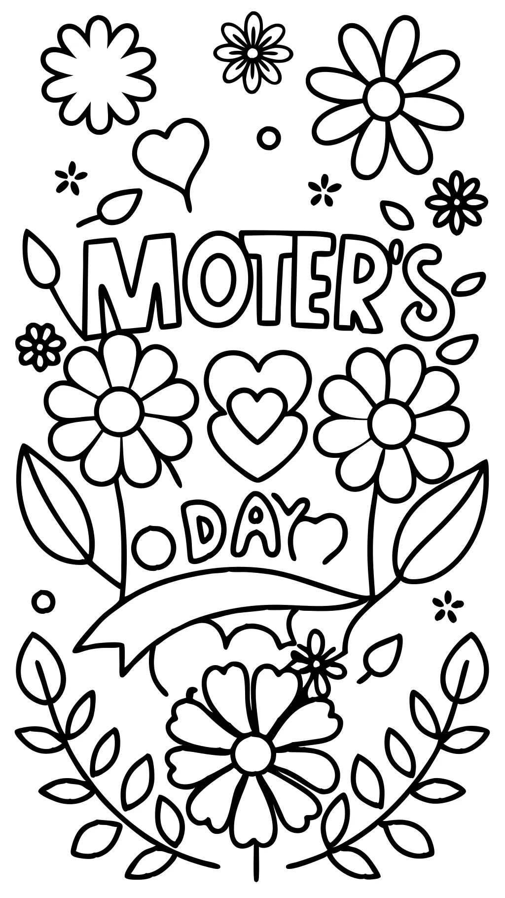 free printable mothers day coloring pages